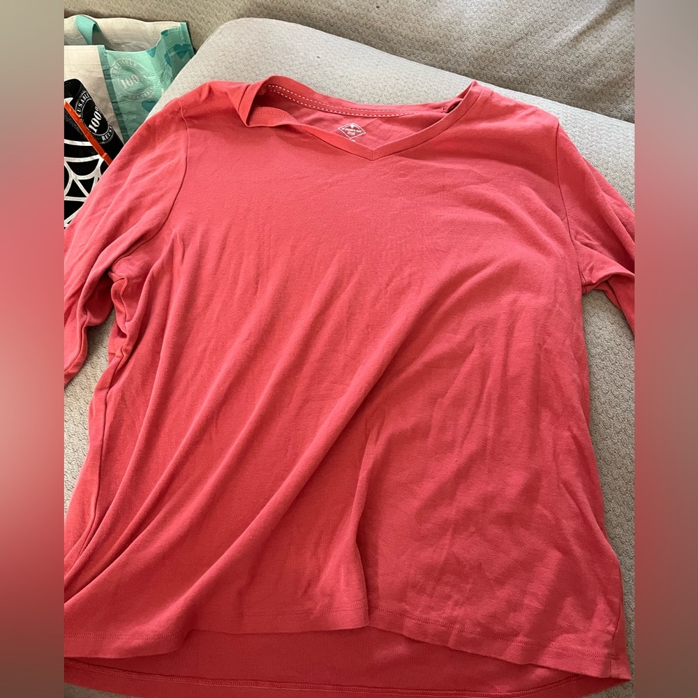 OX Coral quarter sleeve shirt. Super cute for a relaxing day!